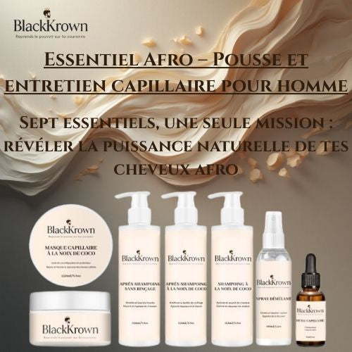 Essentiel Afro – Pousse et entretien capillaire pour homme